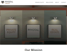 Tablet Screenshot of pivotalgroup.com